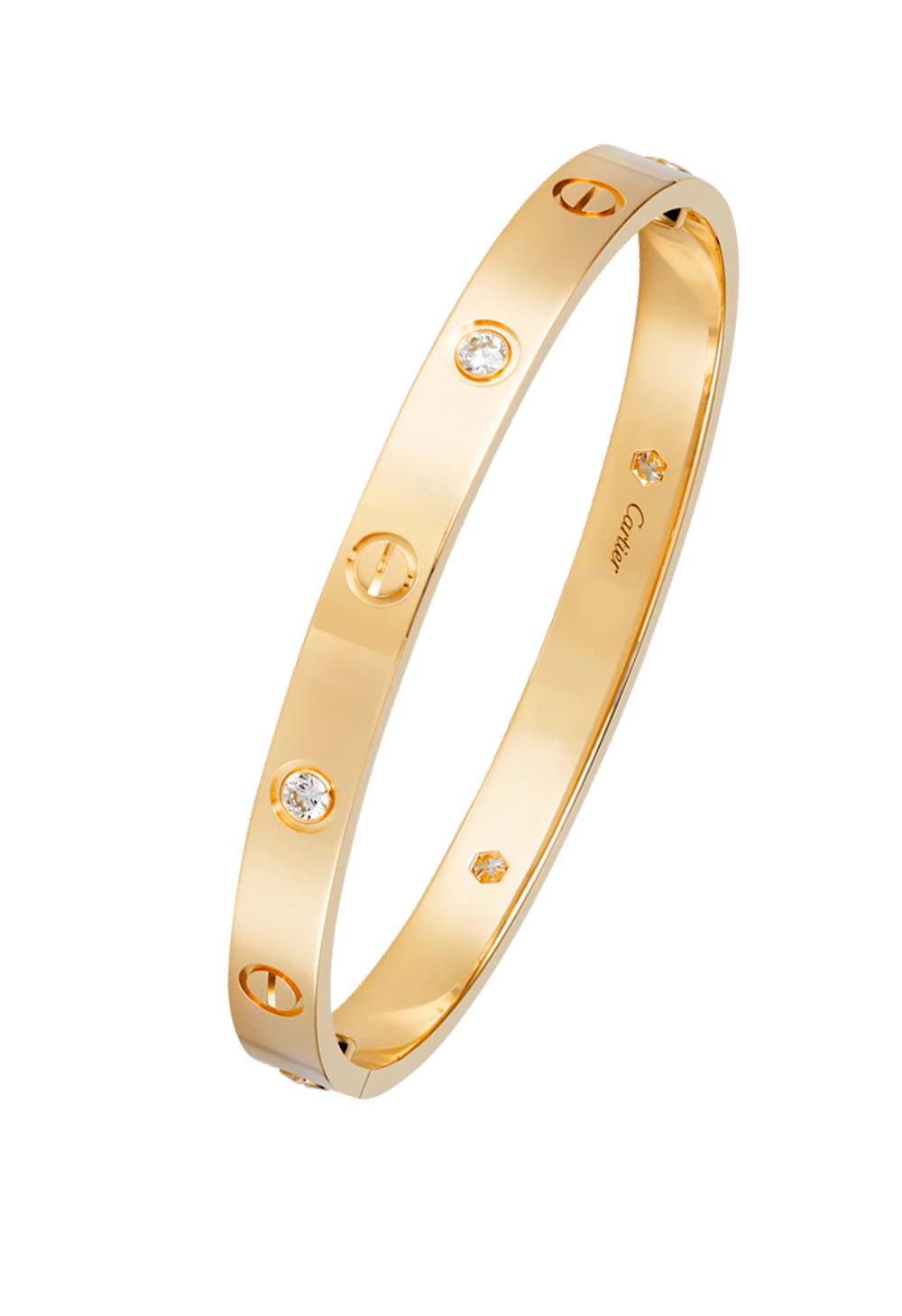 Браслет Cartier Love 4 Diamond Rose Gold Bracelet B6069917 (36040) купить в Москве, выгодная цена - ломбард на Кутузовском