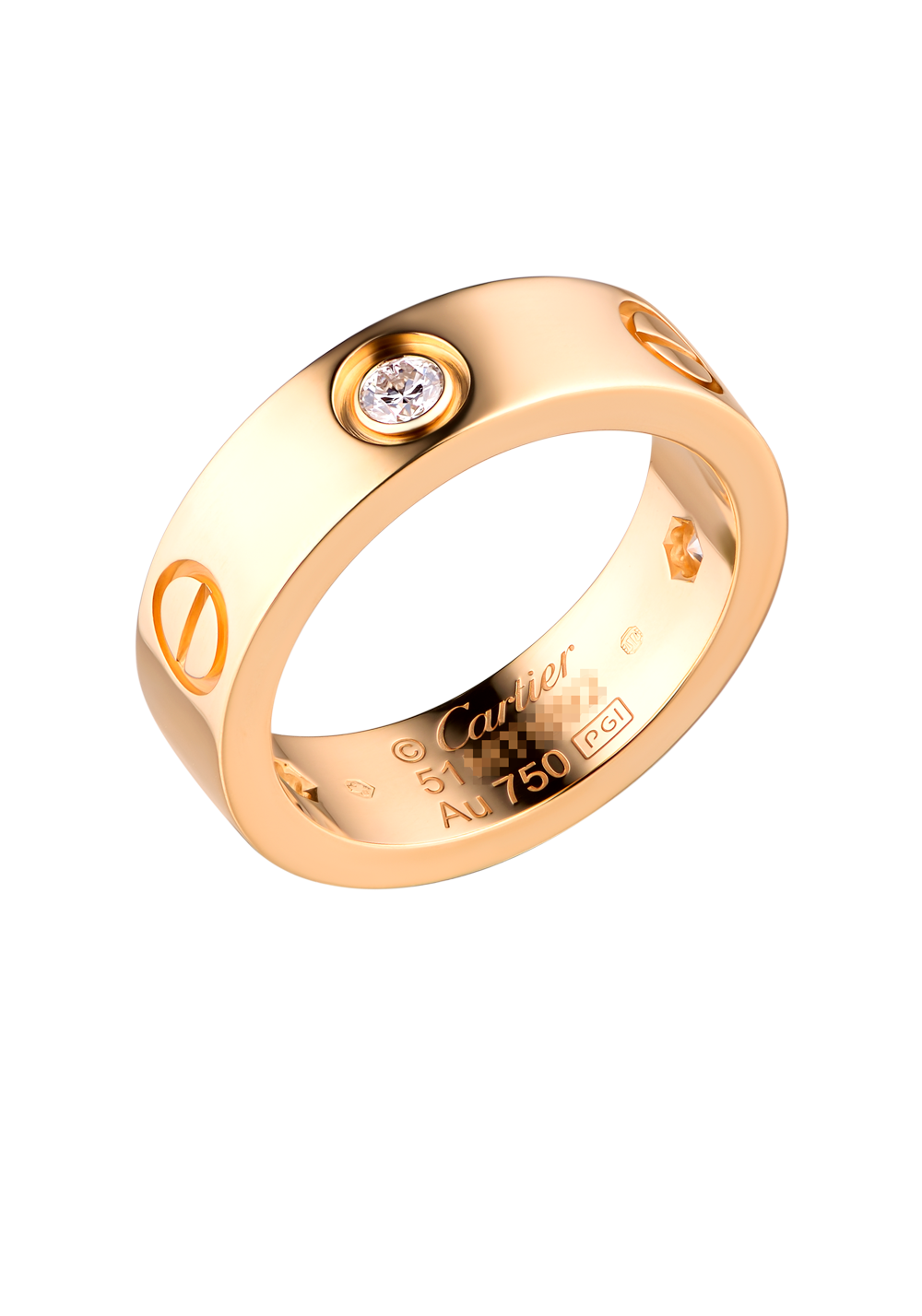 Кольцо Cartier Love 3 Diamond Rose Gold B4087500 (36423) купить в Москве, выгодная цена - ломбард на Кутузовском