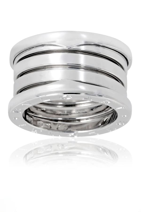 Bvlgari B.Zero1 White Gold 4 Band Ring AN191026 3996