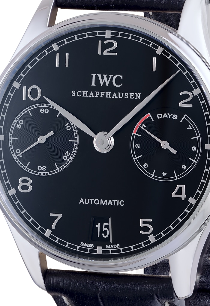 Iwc black dial sale