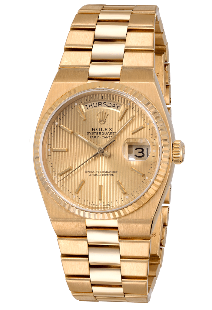 Rolex Oyster Quartz Day Date Champagne Dial 19018 4886