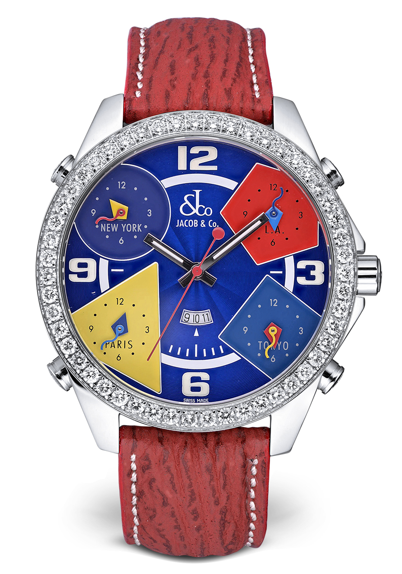 Jacob and co 5 time zone watch shop