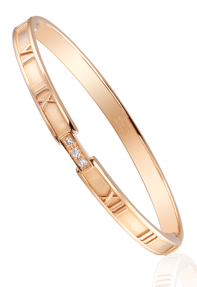 Tiffany Co Atlas Closed Hinged Bangle 9729