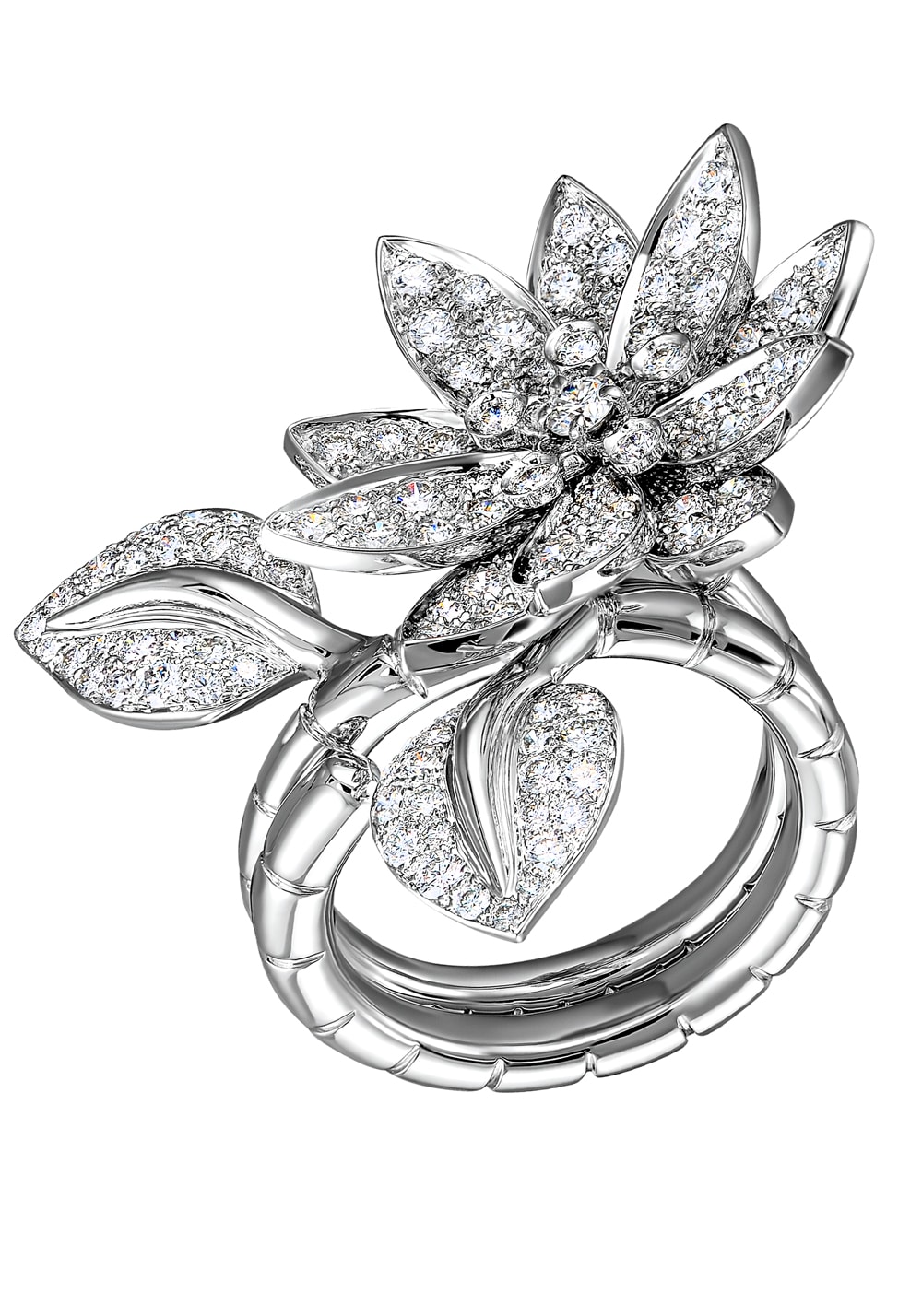 Van cleef lotus ring hot sale