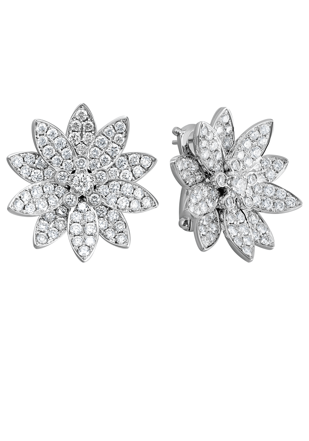 Van cleef lotus earrings sales