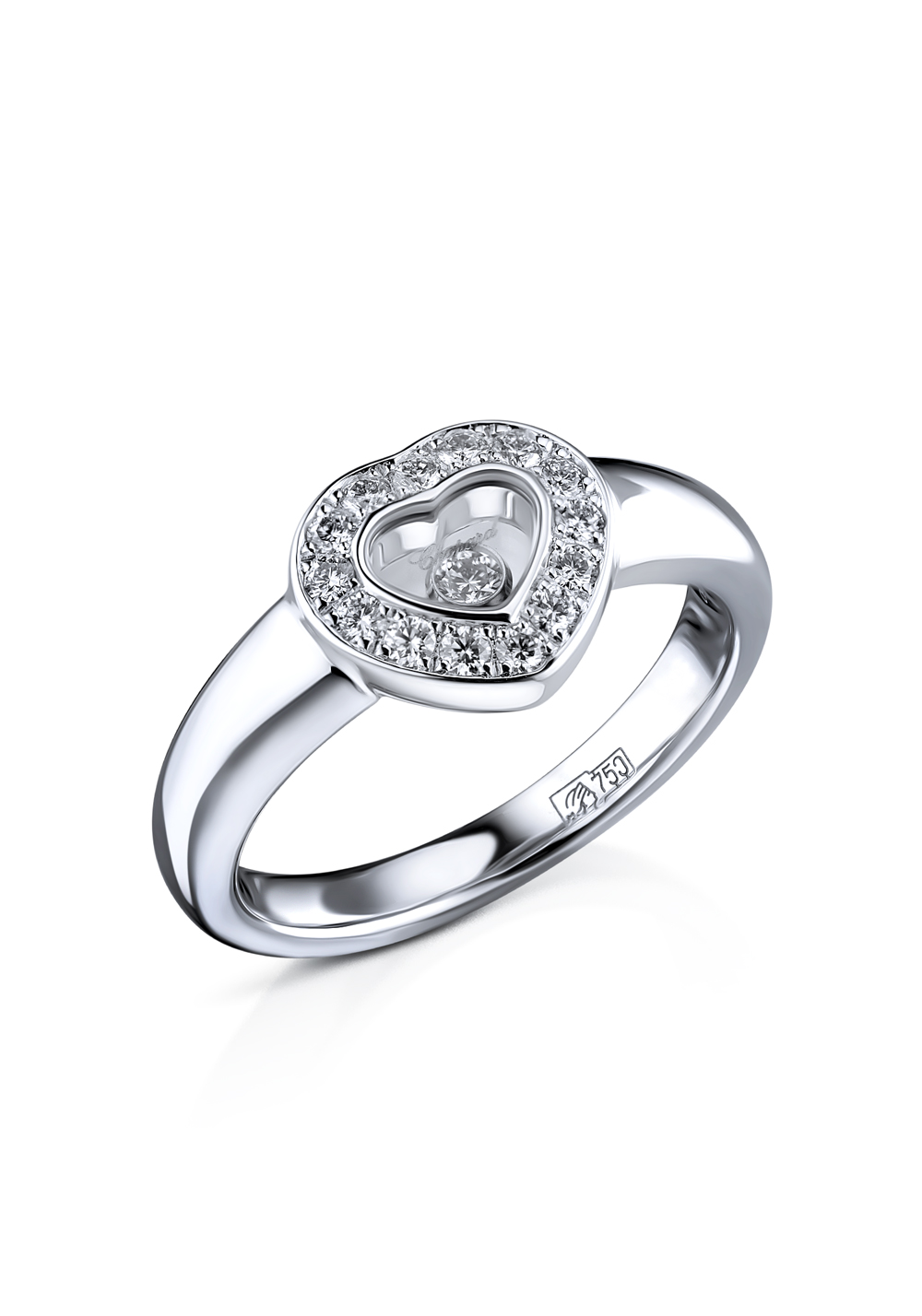 Chopard Happy Diamonds Heart Ring 821084 1111 11105