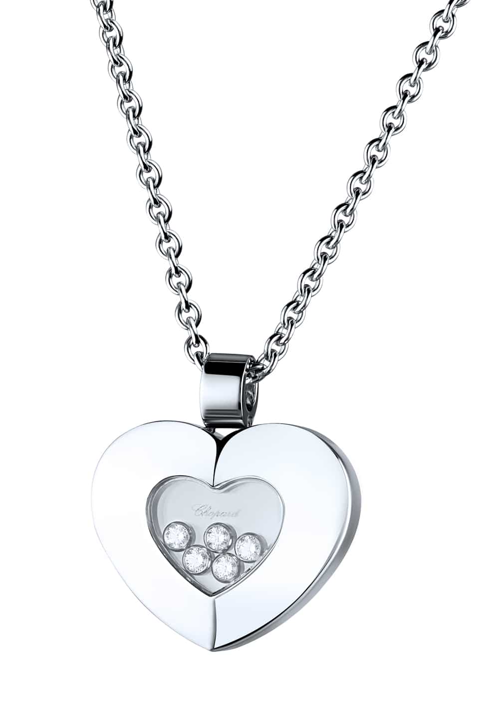 Chopard happy diamond heart necklace store