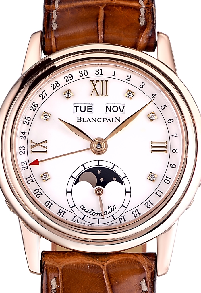 Blancpain Leman Ladies Moonphase Complete Calendar 34mm 2360 3691A 55 12157