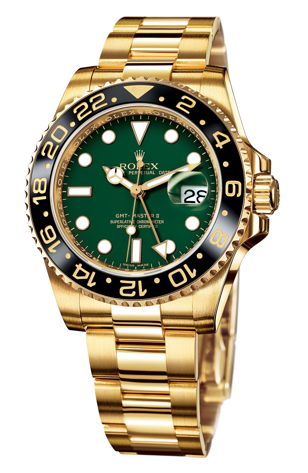 Rolex GMT Master II Green Dial 116718LN Green 12724
