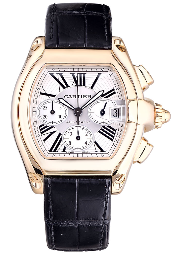Cartier Roadster Chronograph XL 18K Solid Yellow Gold W62021Y3 12423