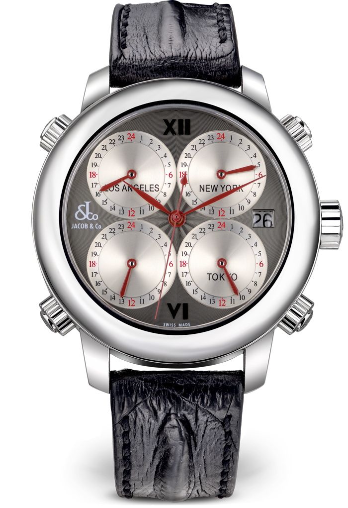 Jacob Co Jacob Co. Five Time Zone Automatic Watch H24SSG 14585