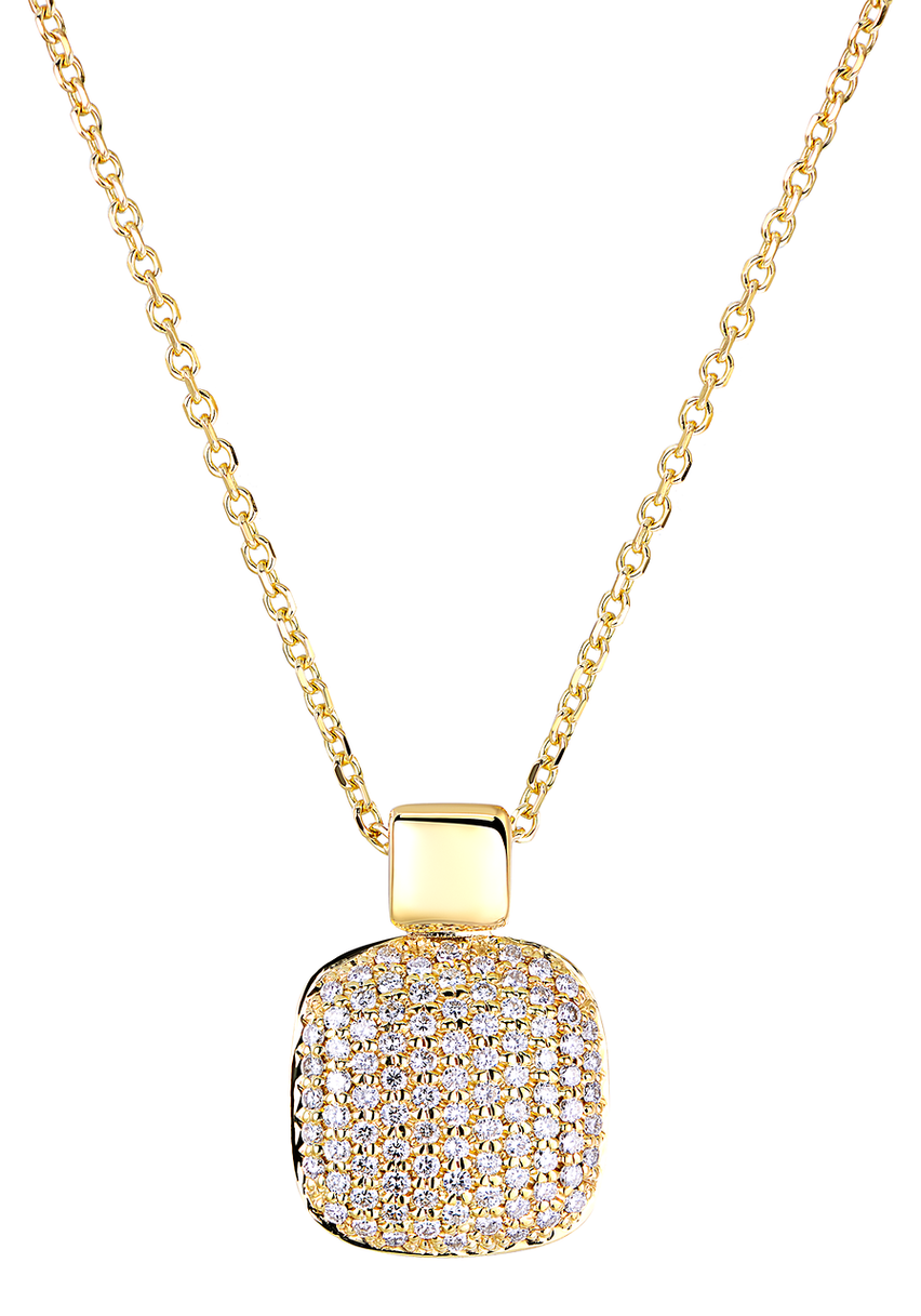 Yellow gold clearance diamond pendant