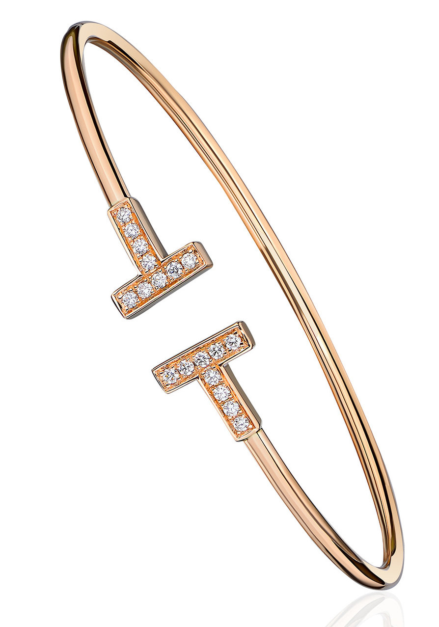 Браслет Tiffany \u0026 Co T Wire Rose Gold Bracelet T Wire (14905) купить вМоскве, выгодная цена - ломбард на Кутузовском