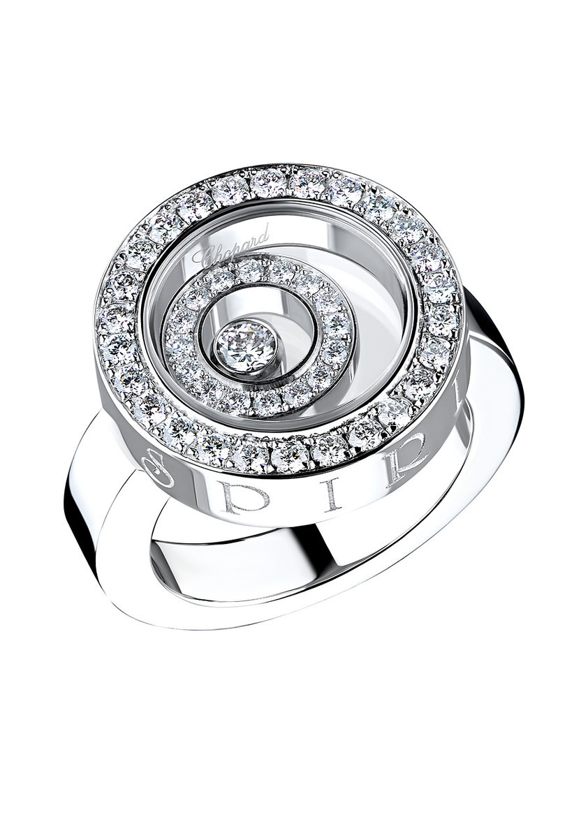 Chopard Happy Spirit White Gold Diamonds Ring 82 5422 16607