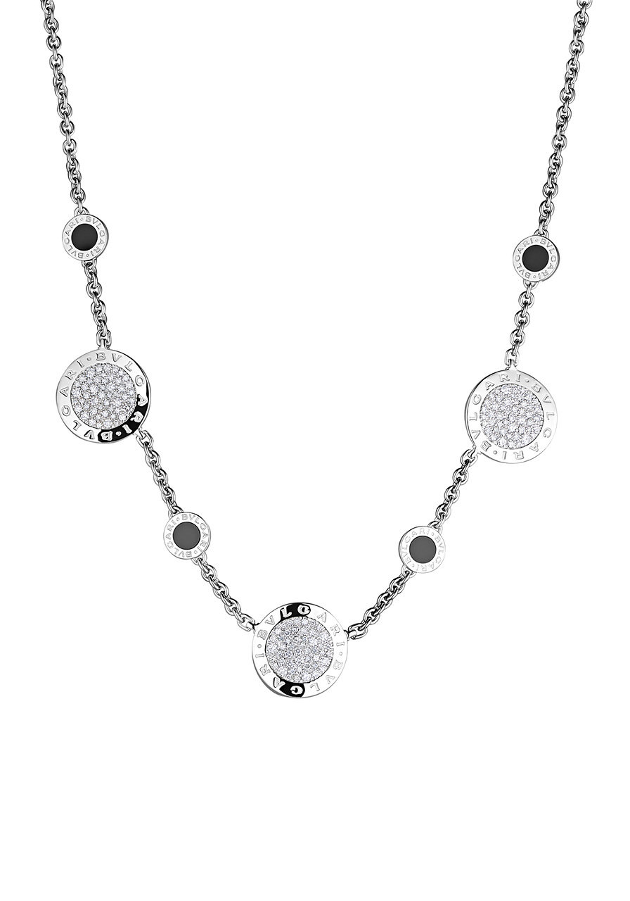 Bvlgari onyx shop necklace
