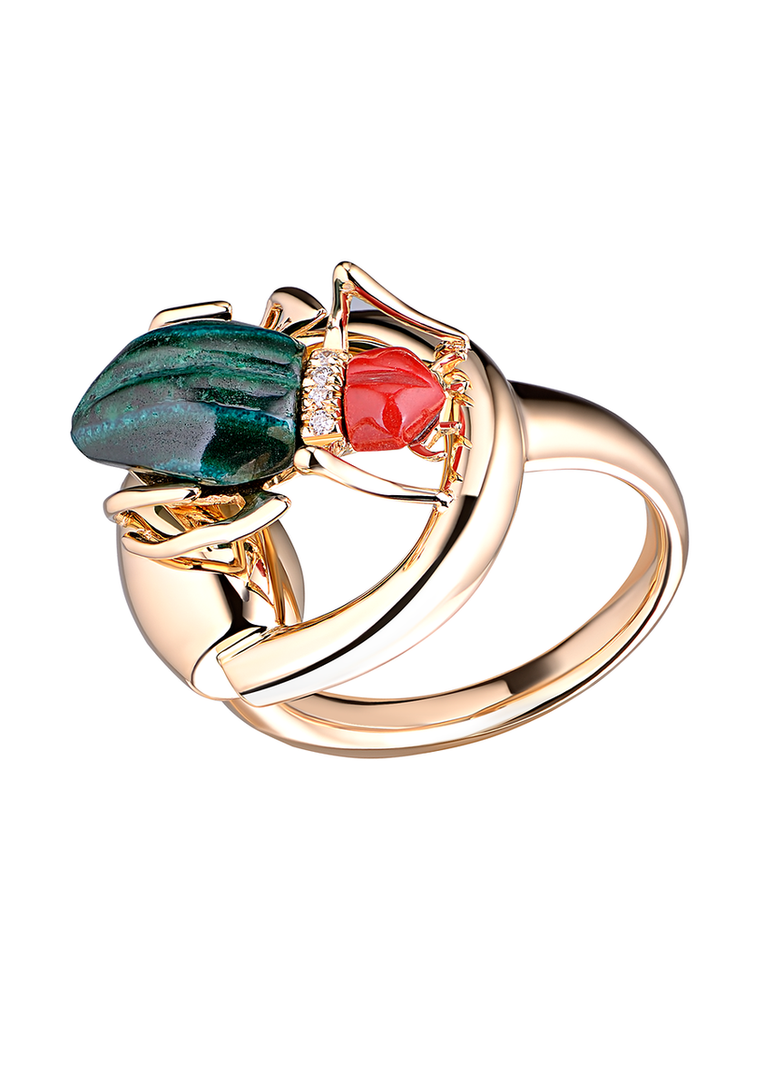 Gucci Horsebit Beetle Coctail Ring 17305