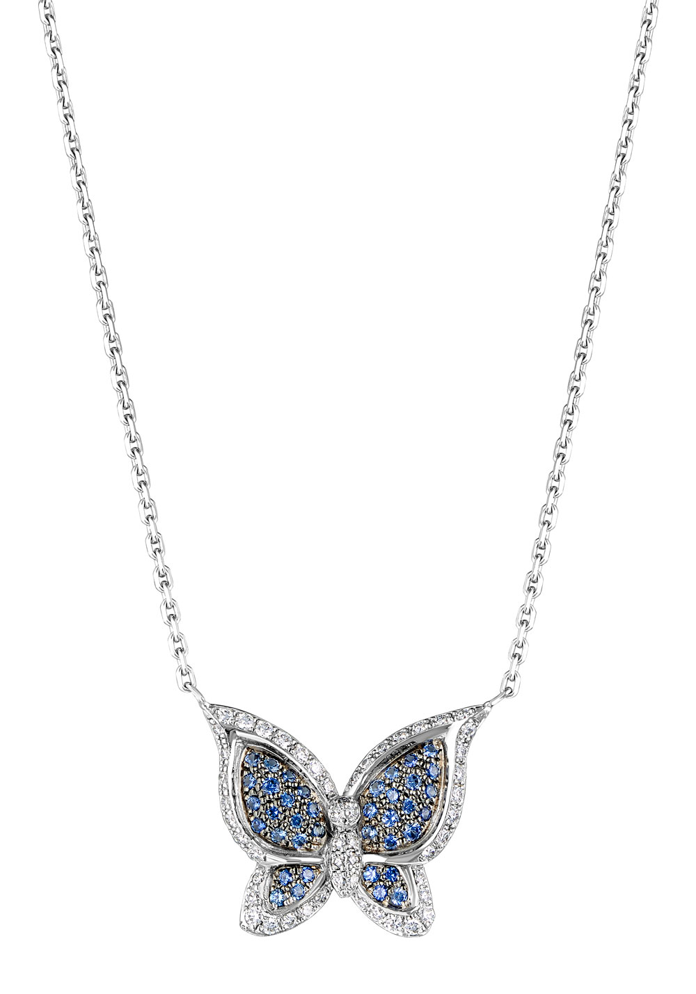 Chopard Butterfly White Gold Sapphire Pendant 81 5541 3 19106