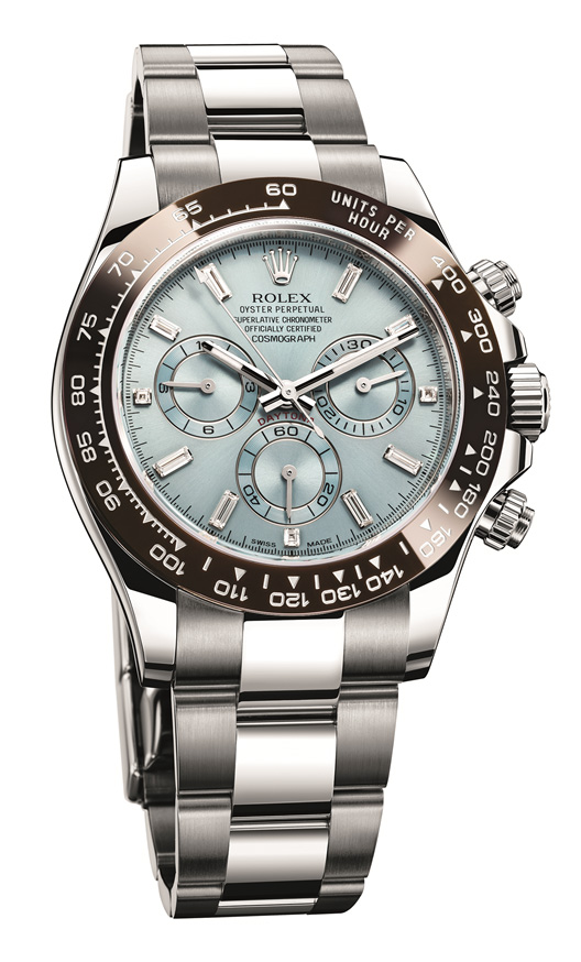 Rolex Daytona 116506 Platinum Ice Blue Baguette Diamond Dial 116506 19072