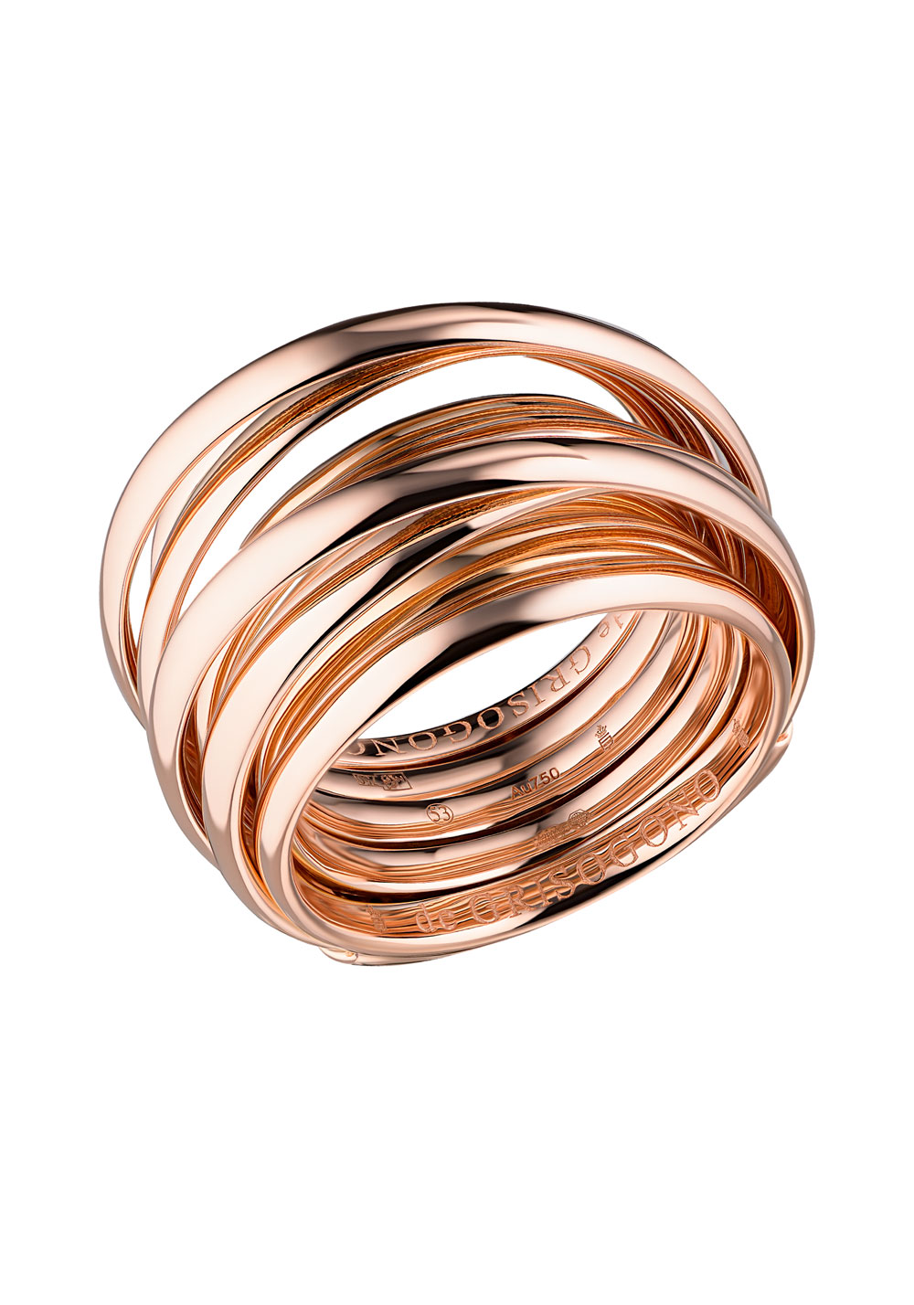 De grisogono Allegra Pink Gold Ring 54000 04 19710