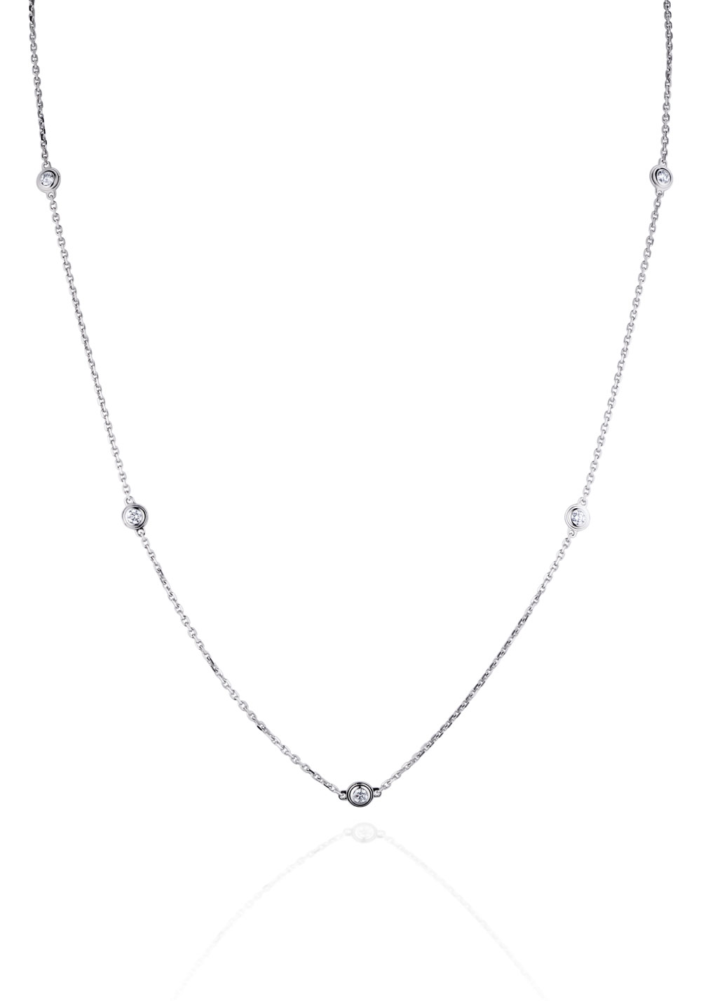 Колье Cartier Diamants Legers White Gold 6 Diamonds Necklace B7215000  (19936) купить в Москве, выгодная цена - ломбард на Кутузовском