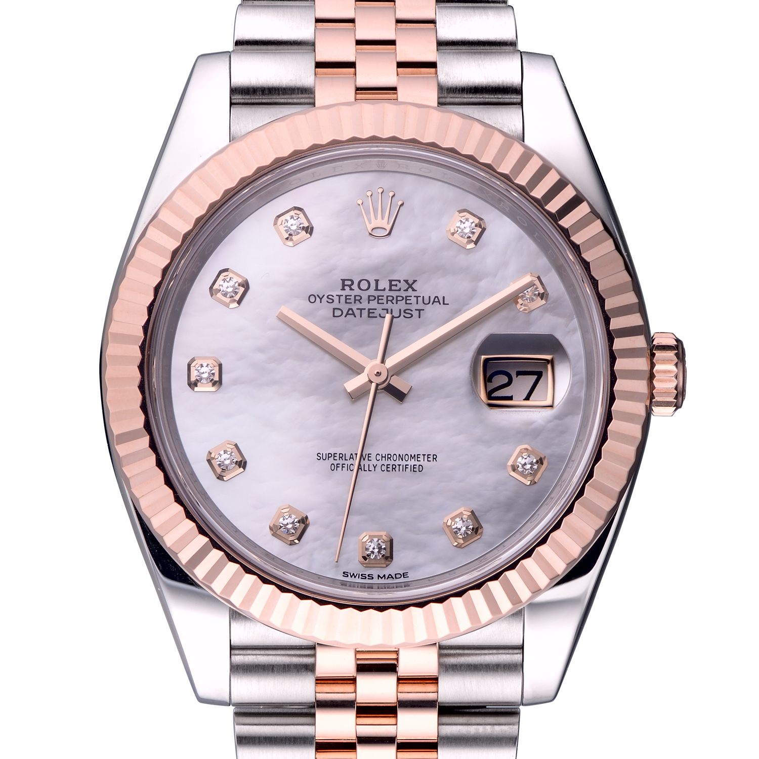 Rolex Datejust Stainless Steel and Everose Gold 126331 21522