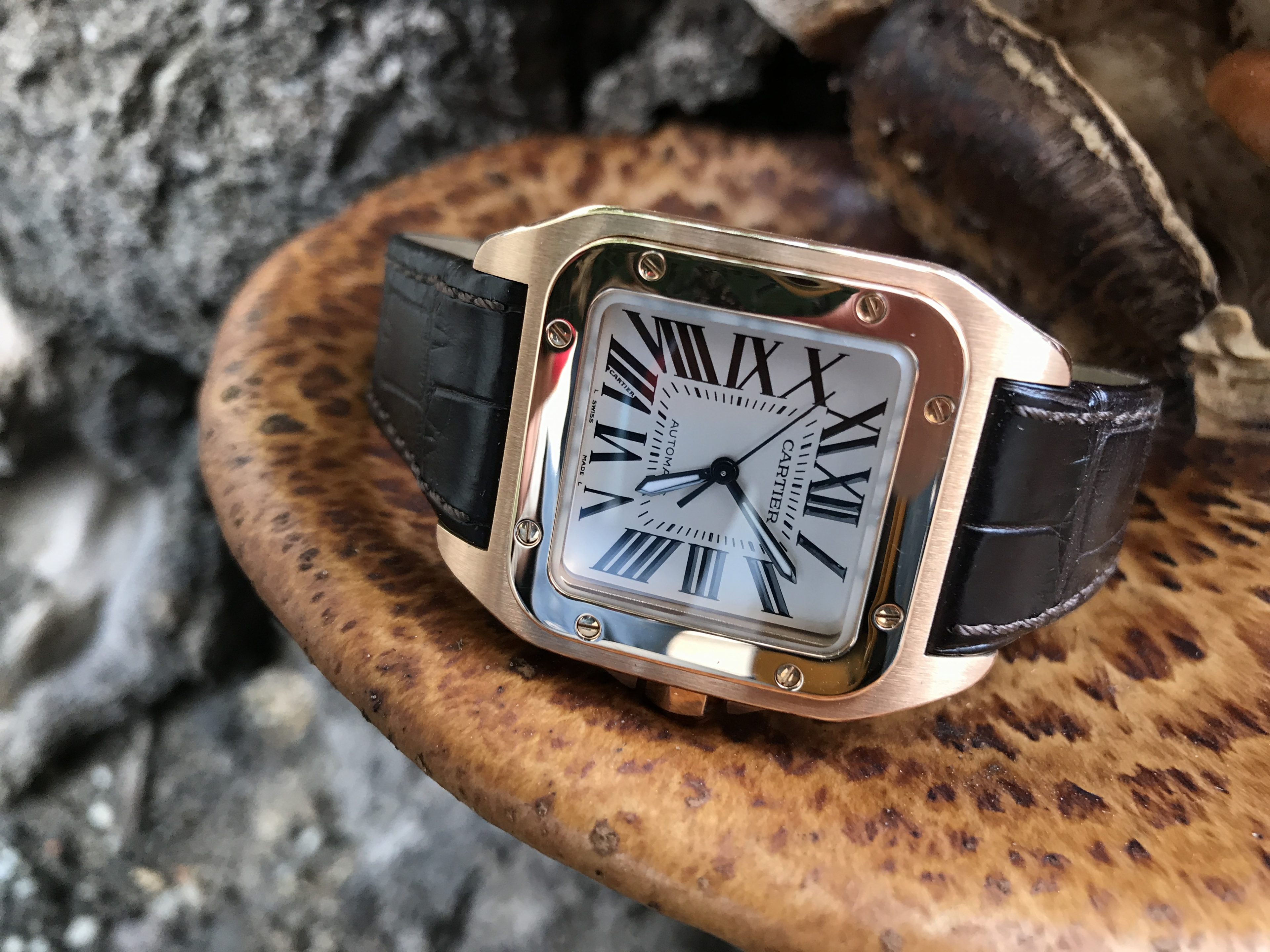 Rose gold santos cheap