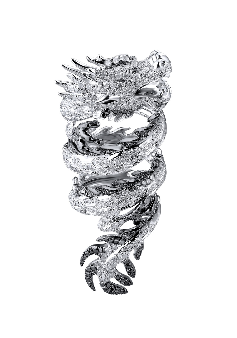 Кольцо Elise Dray Diamond Gold Dragon Ring (22671) купить оригинал