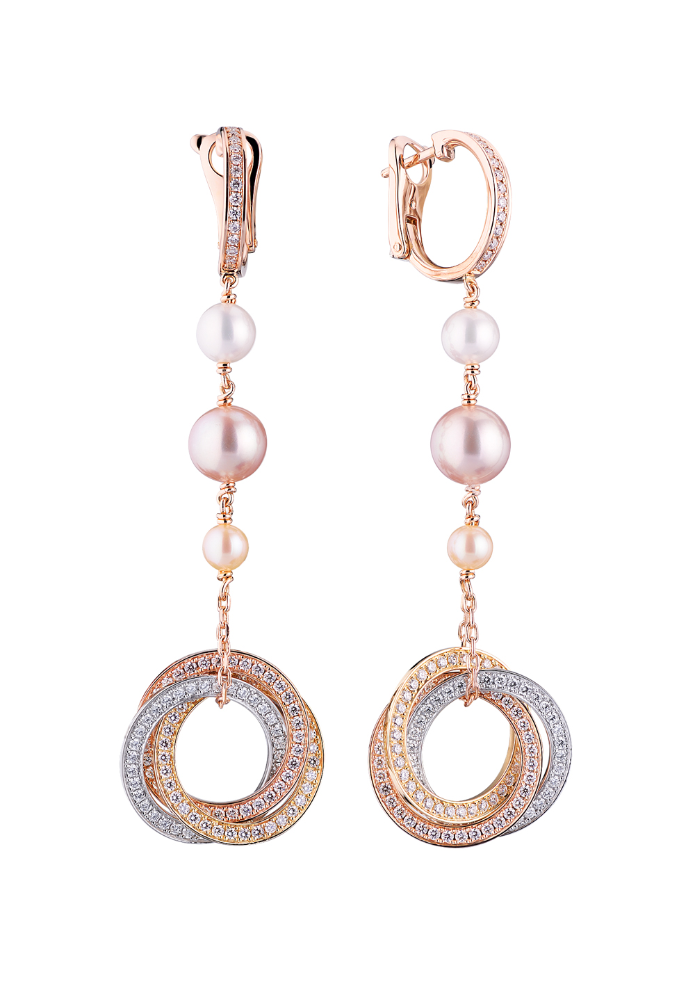 cartier earrings trinity