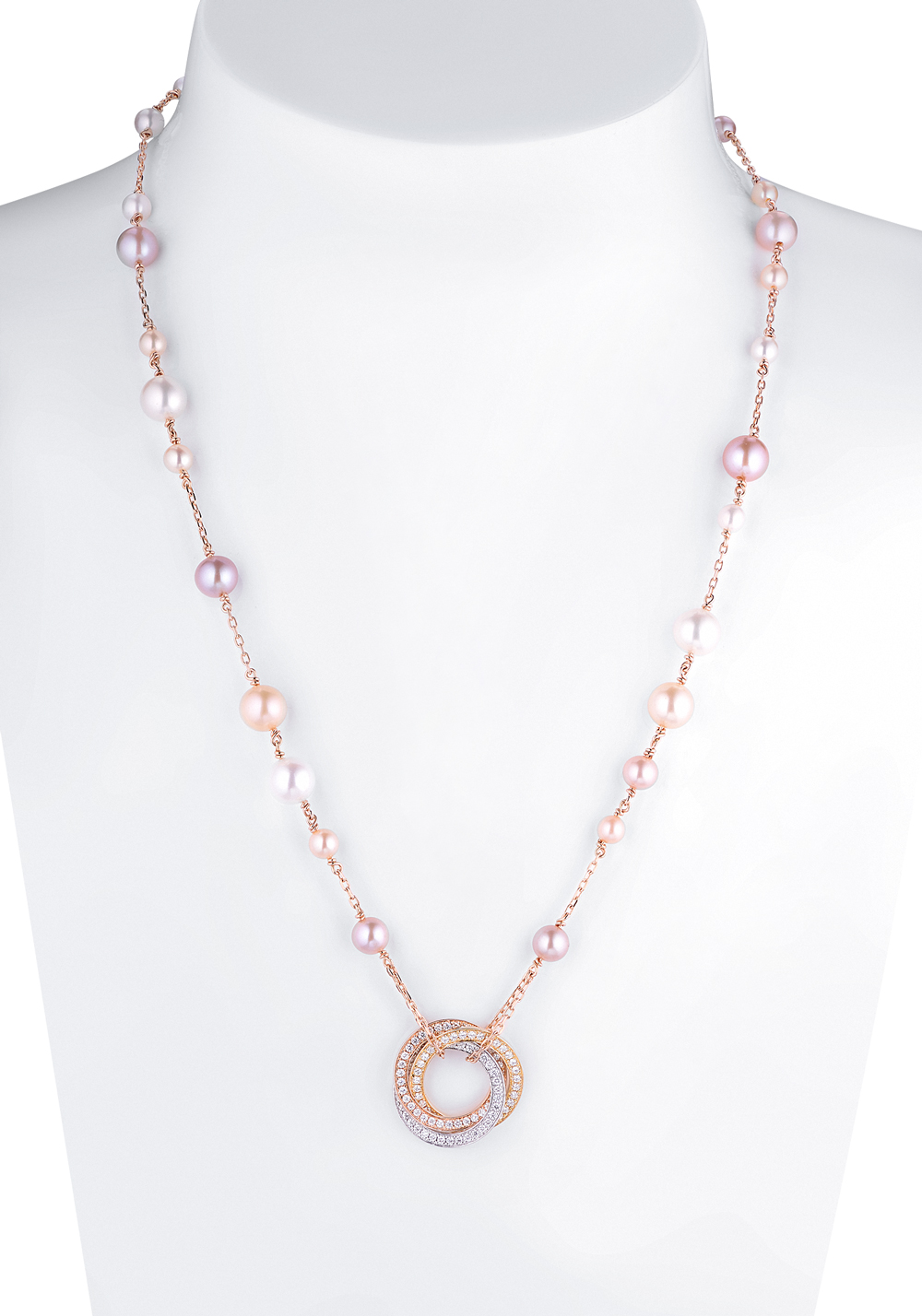 Cartier Trinity de Pearl Necklace 23059