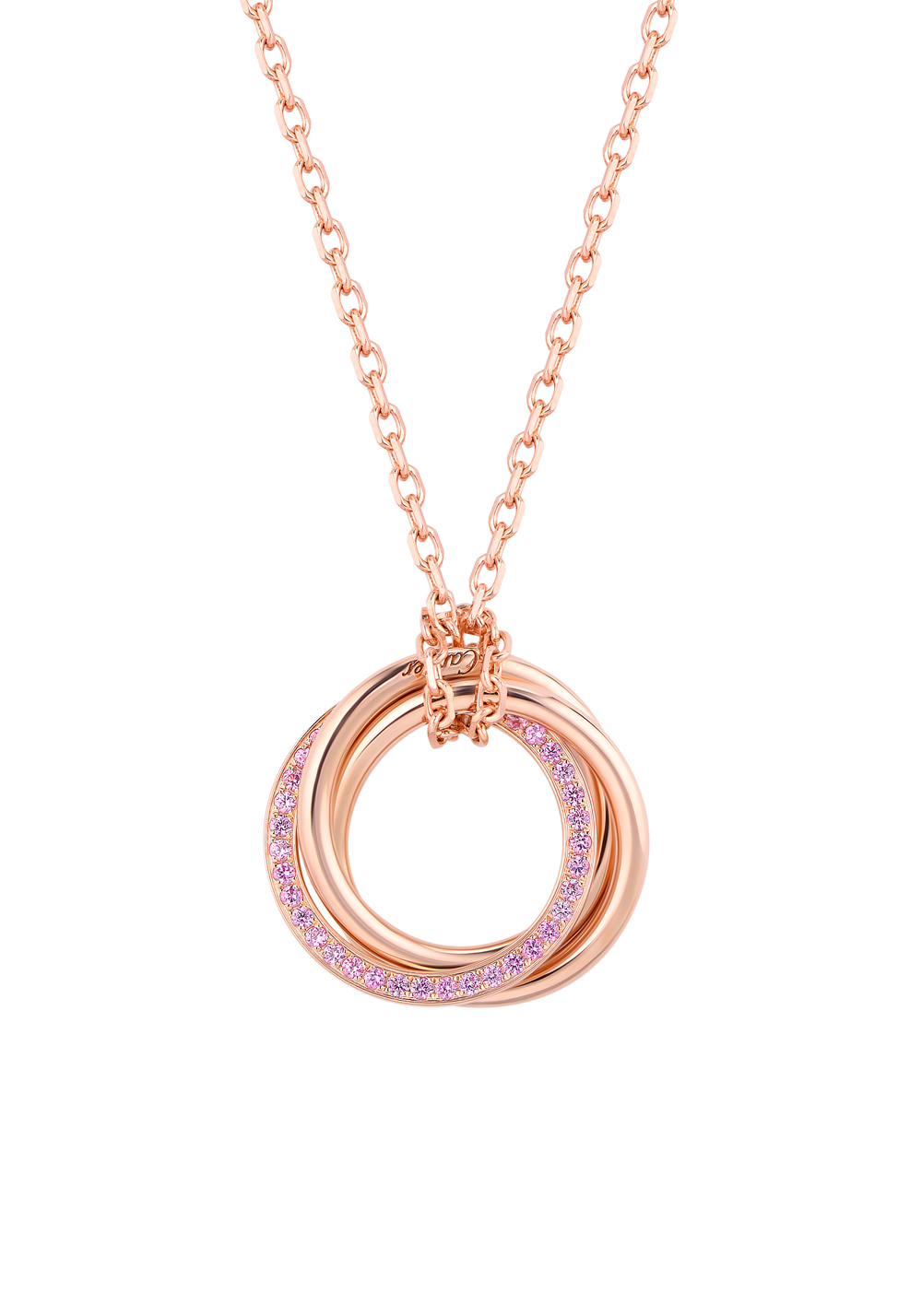 Cartier Trinity de Sapphire Rose Gold Pendant 3046000 23054