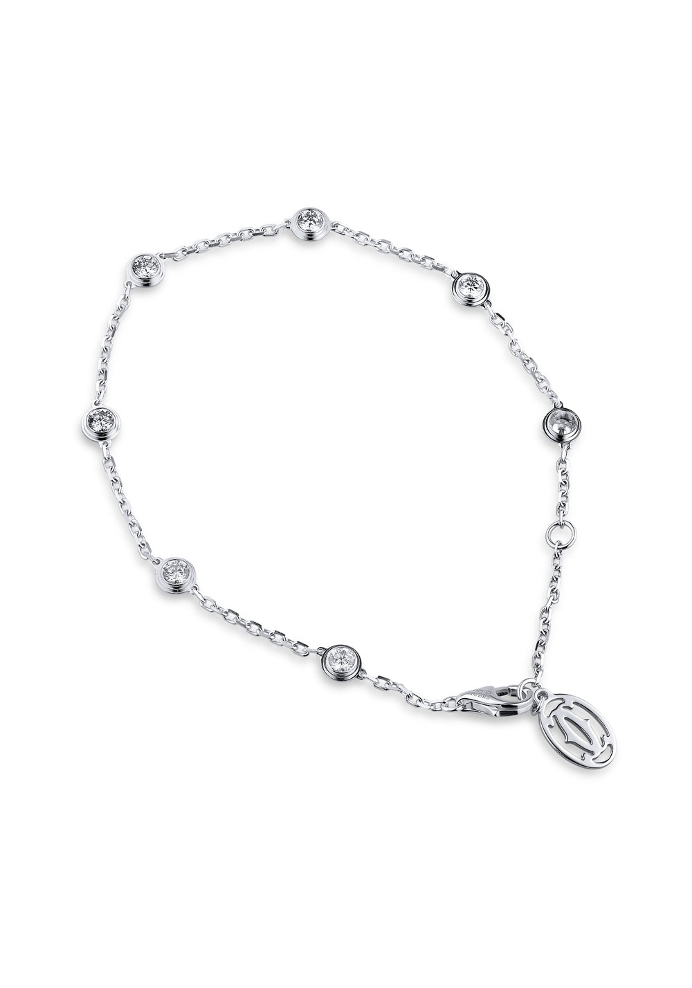Браслет Cartier Diamants Legers Diamonds White Gold Bracelet