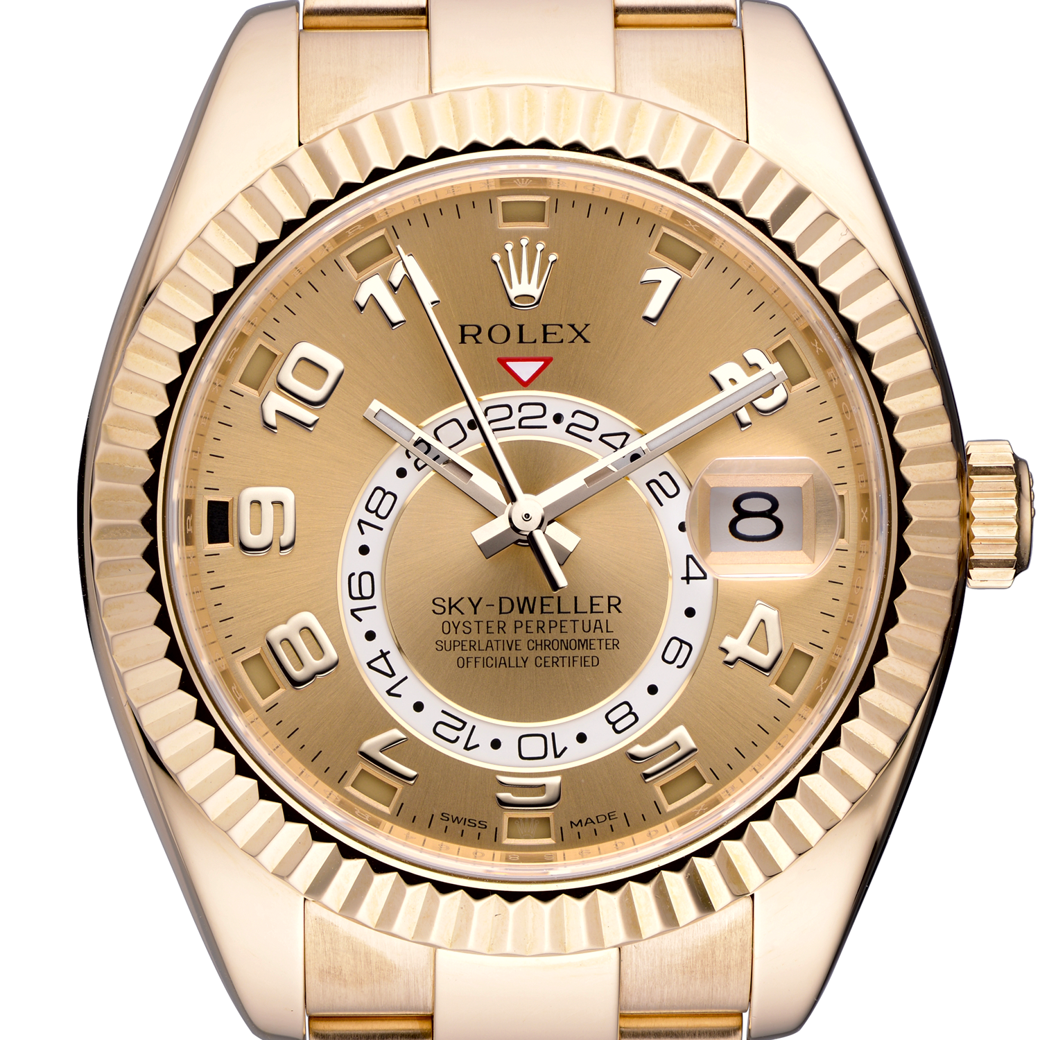 Sky dweller gold discount