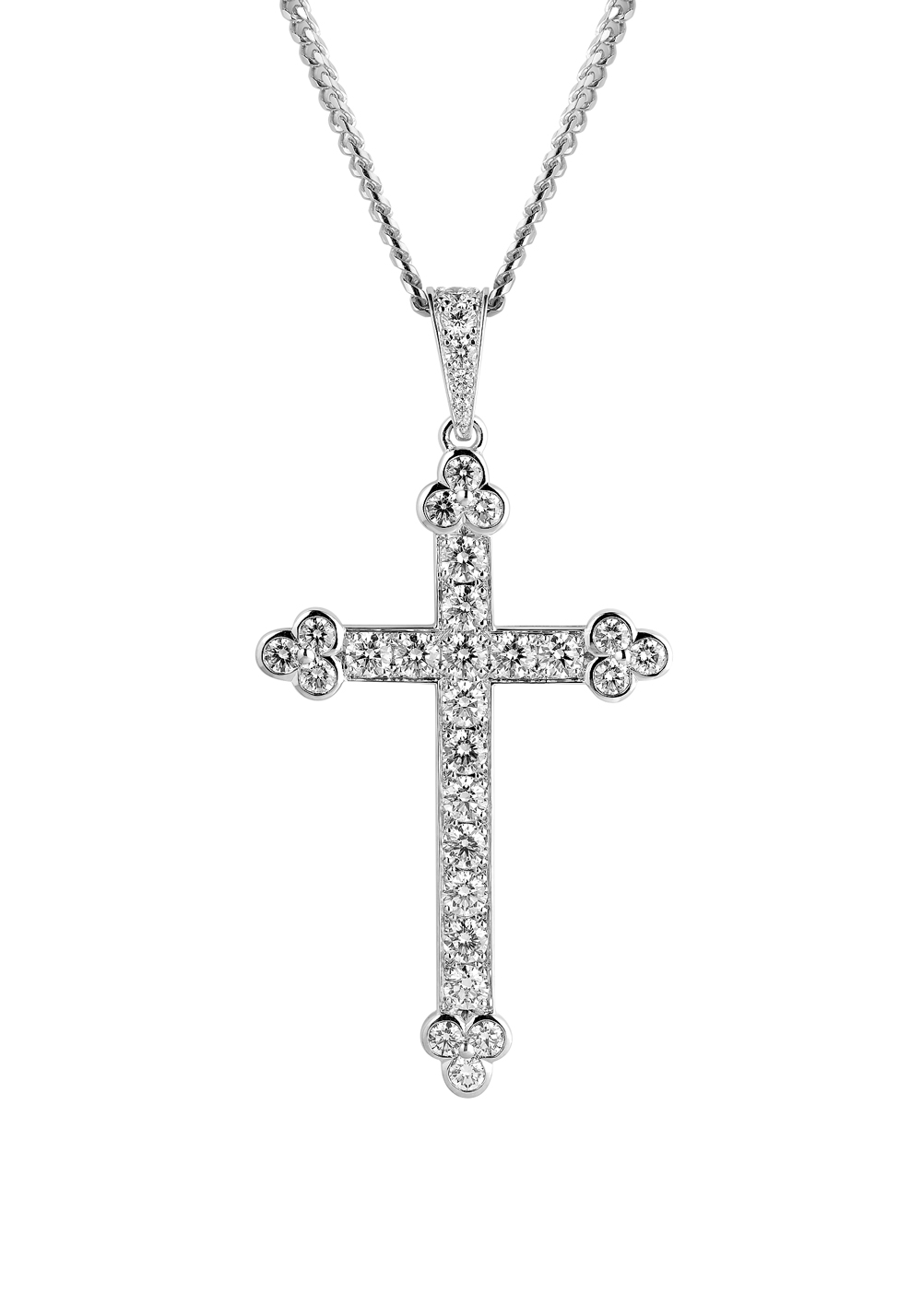 Крест Cartier White Gold 2,2 ct Diamond Cross (28060) купить в Москве, выгодная цена - ломбард на Кутузовском