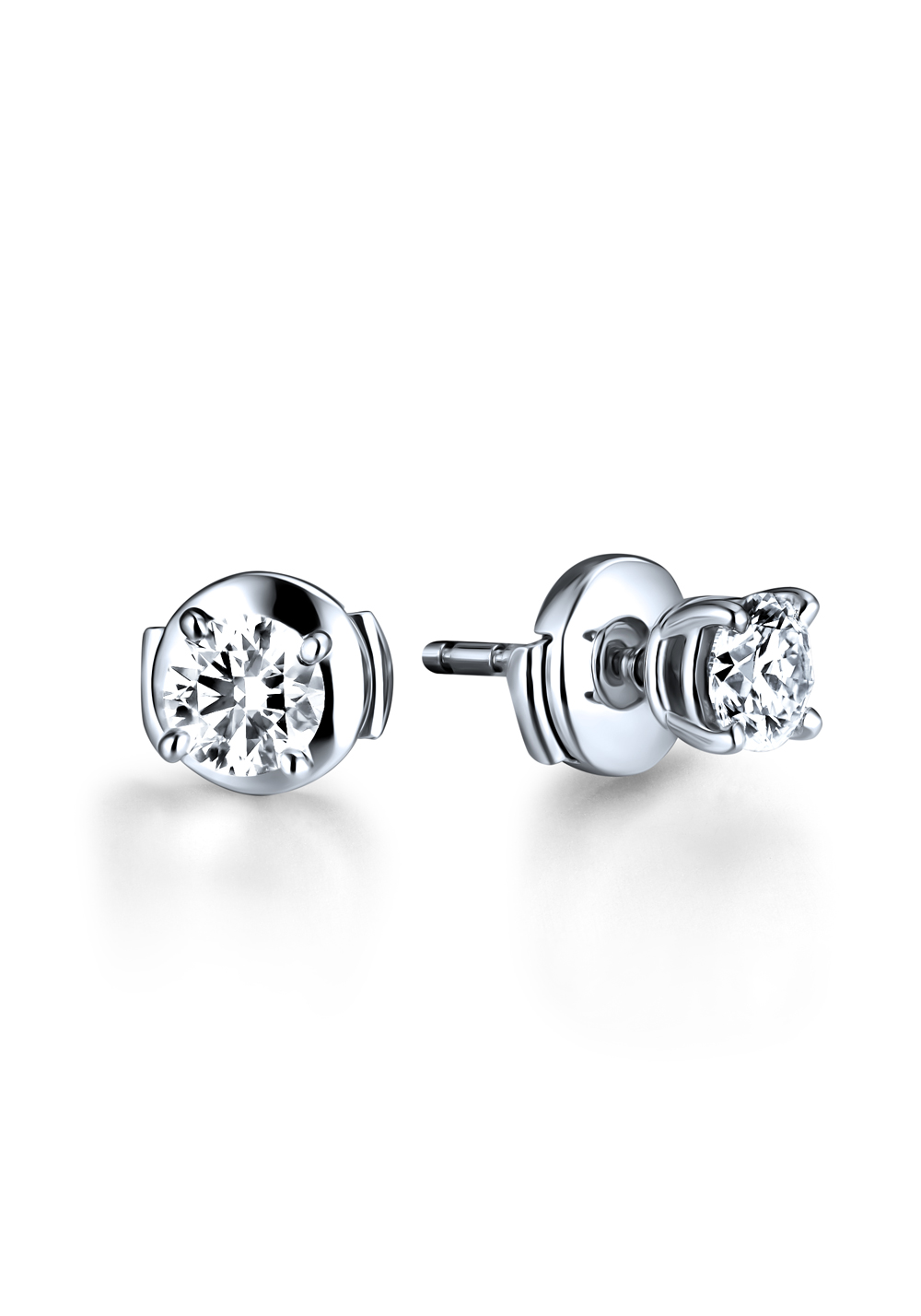 Tiffany Co 0.47 ct J VS2 Platinum Earrings 28125