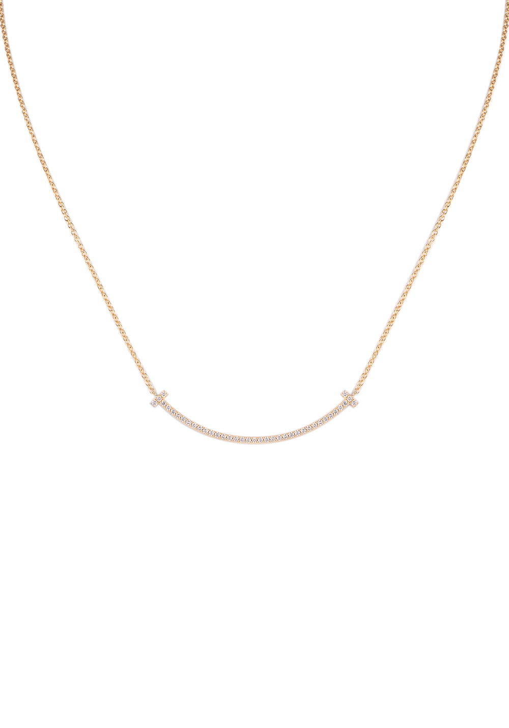Tiffany Co Tiffany T Smile Mini Yellow Gold Pendant 28482