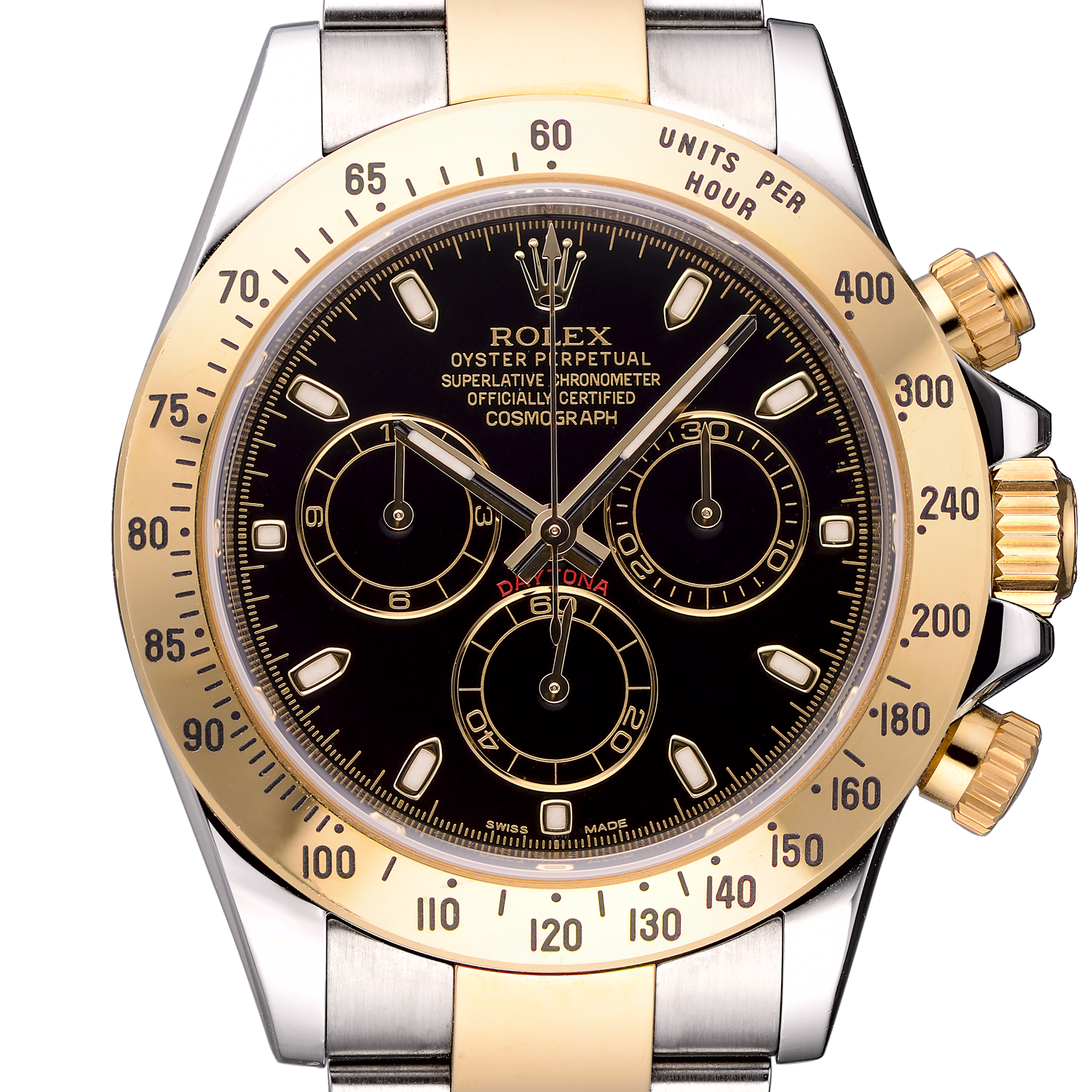 Daytona yellow sale gold black dial