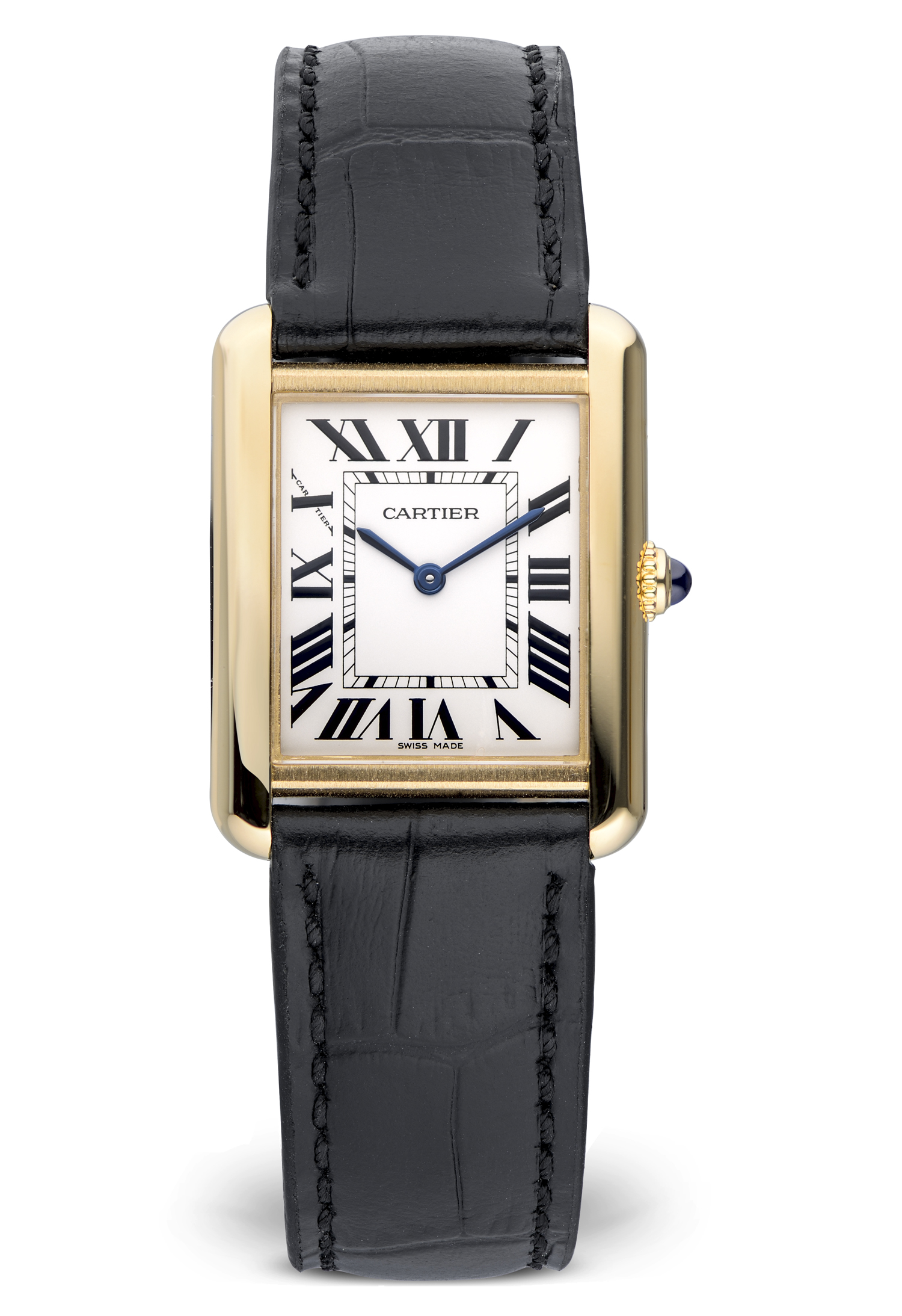 Часы Cartier Tank Roman Dial Yellow Gold 24mm 3168 (28996) купить в Москве,  выгодная цена - ломбард на Кутузовском