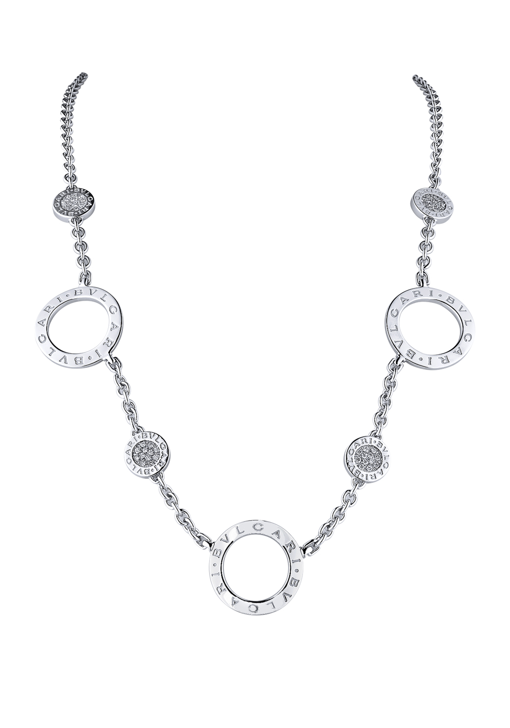 Bvlgari Bvlgari White Gold Diamond Necklace 29306