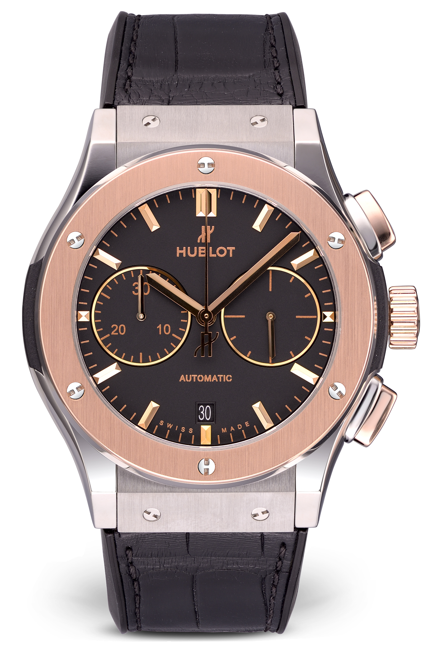 classic fusion chronograph titanium king gold
