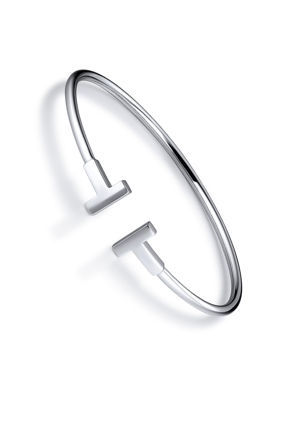 Tiffany Co T Wire White Gold Bracelet 30407