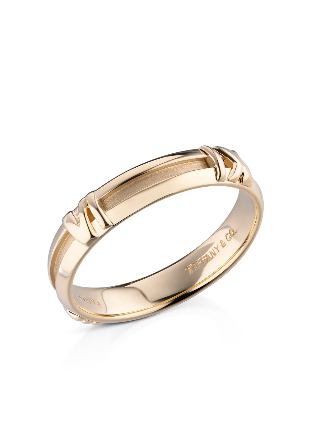 Tiffany Co Atlas 1995 Yellow Gold Ring 30435