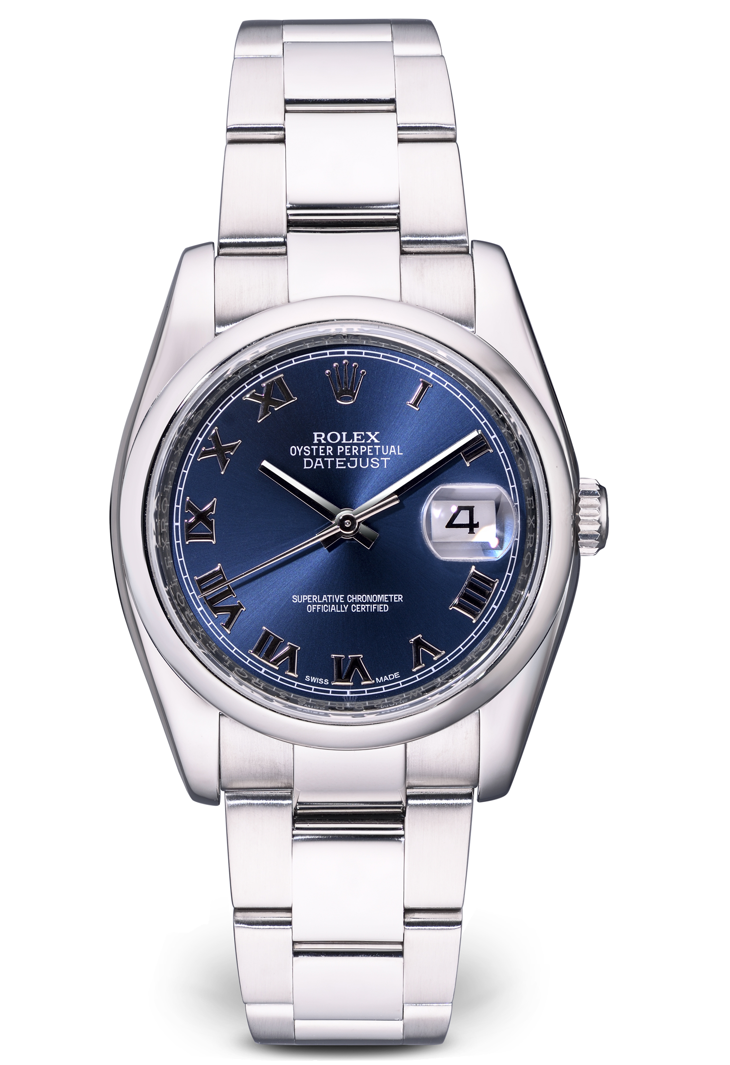 Rolex Oyster Perpetual 36mm Blue Roman Dial 116200 116200 31894