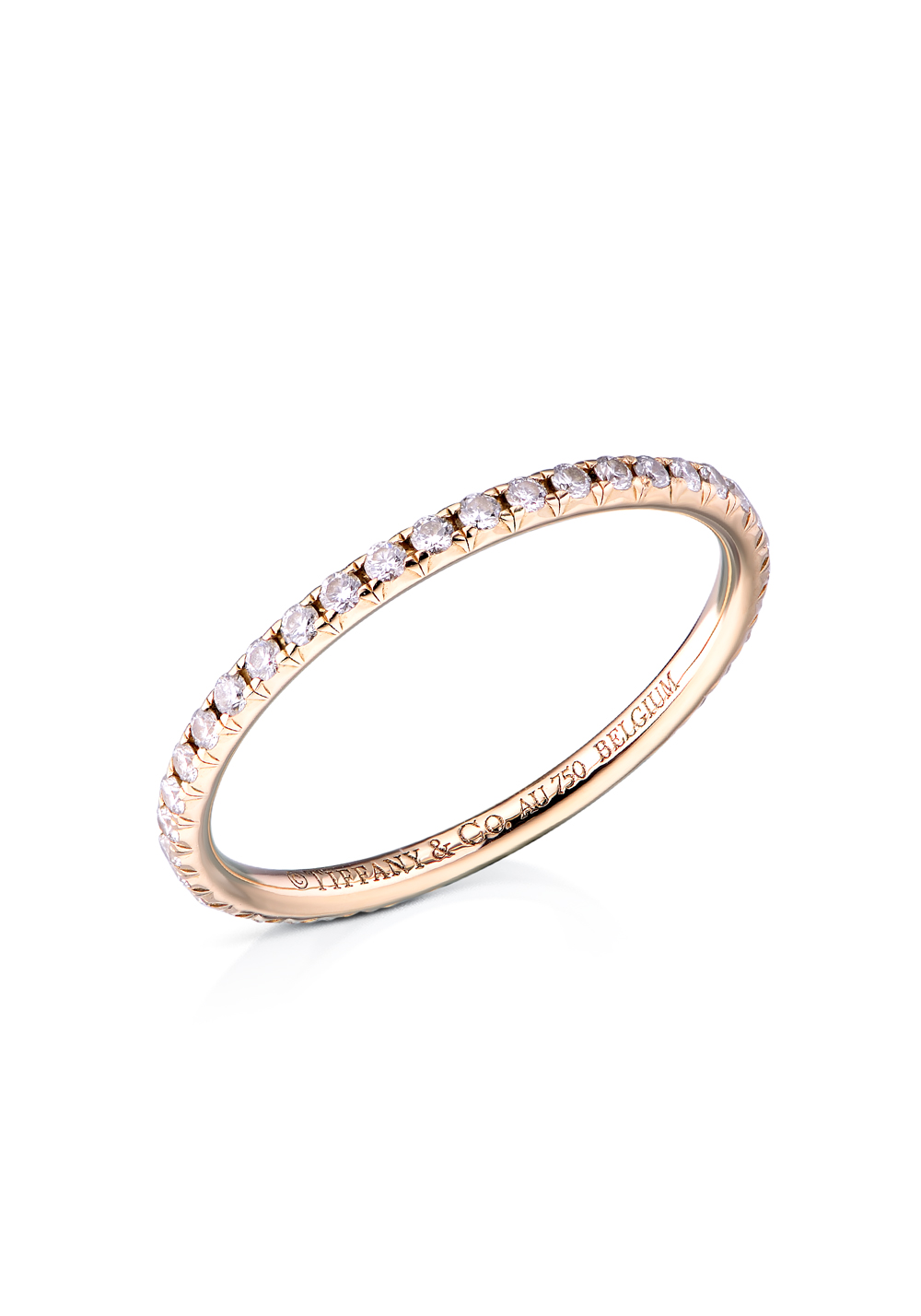Tiffany Co Soleste Full Eternity Ring in Rose Gold with Diamonds 31883