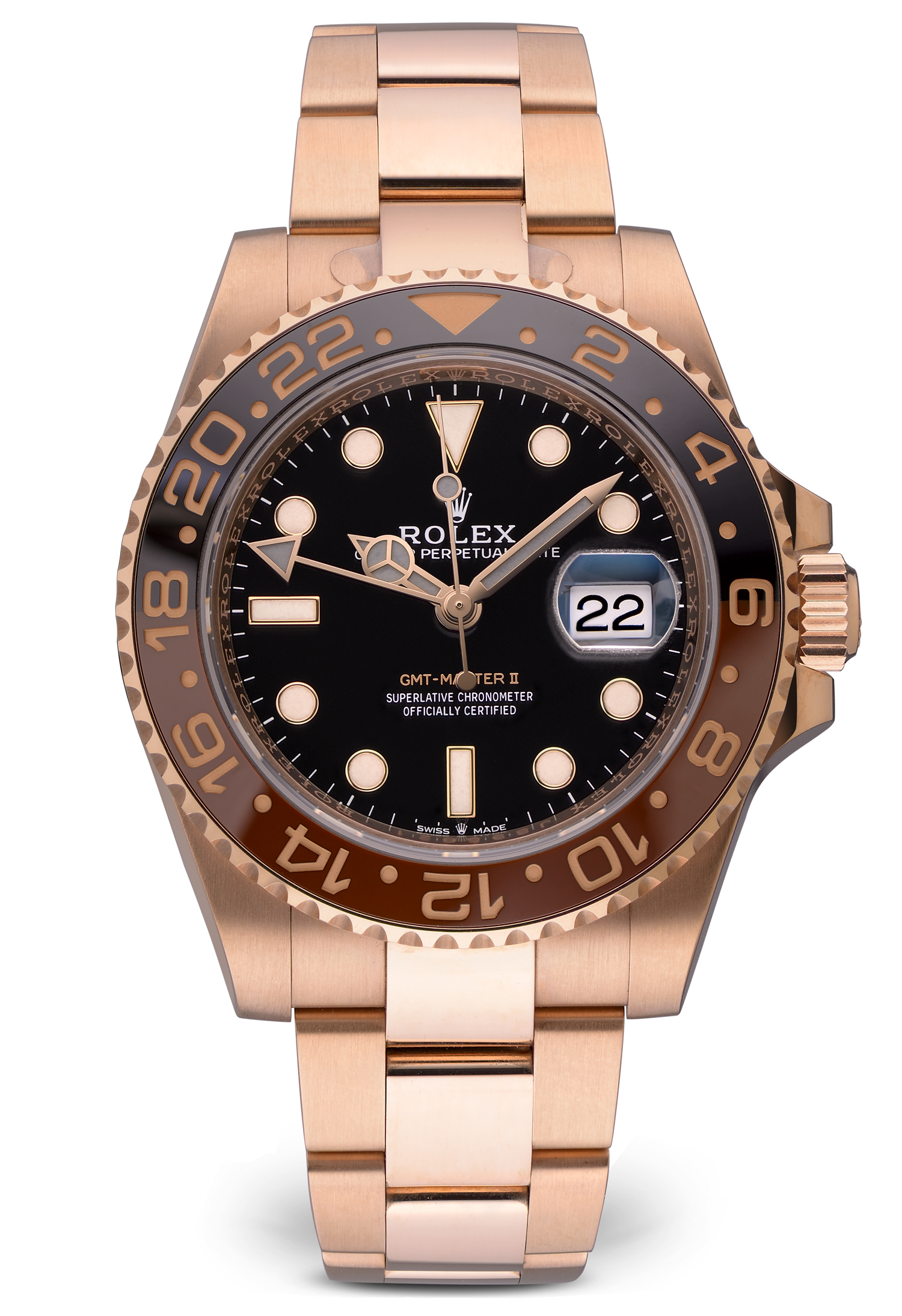 Rolex gmt best sale rose gold