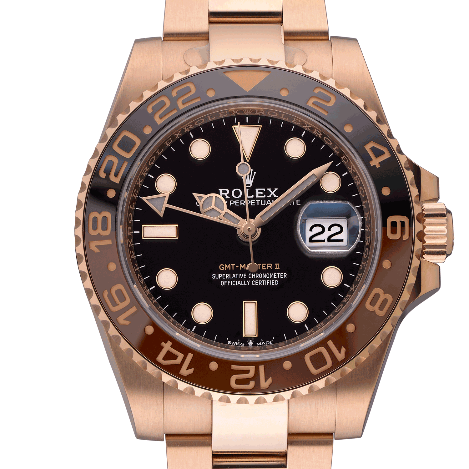Rolex GMT Master II 40 Rose Gold 126715CHNR 32587