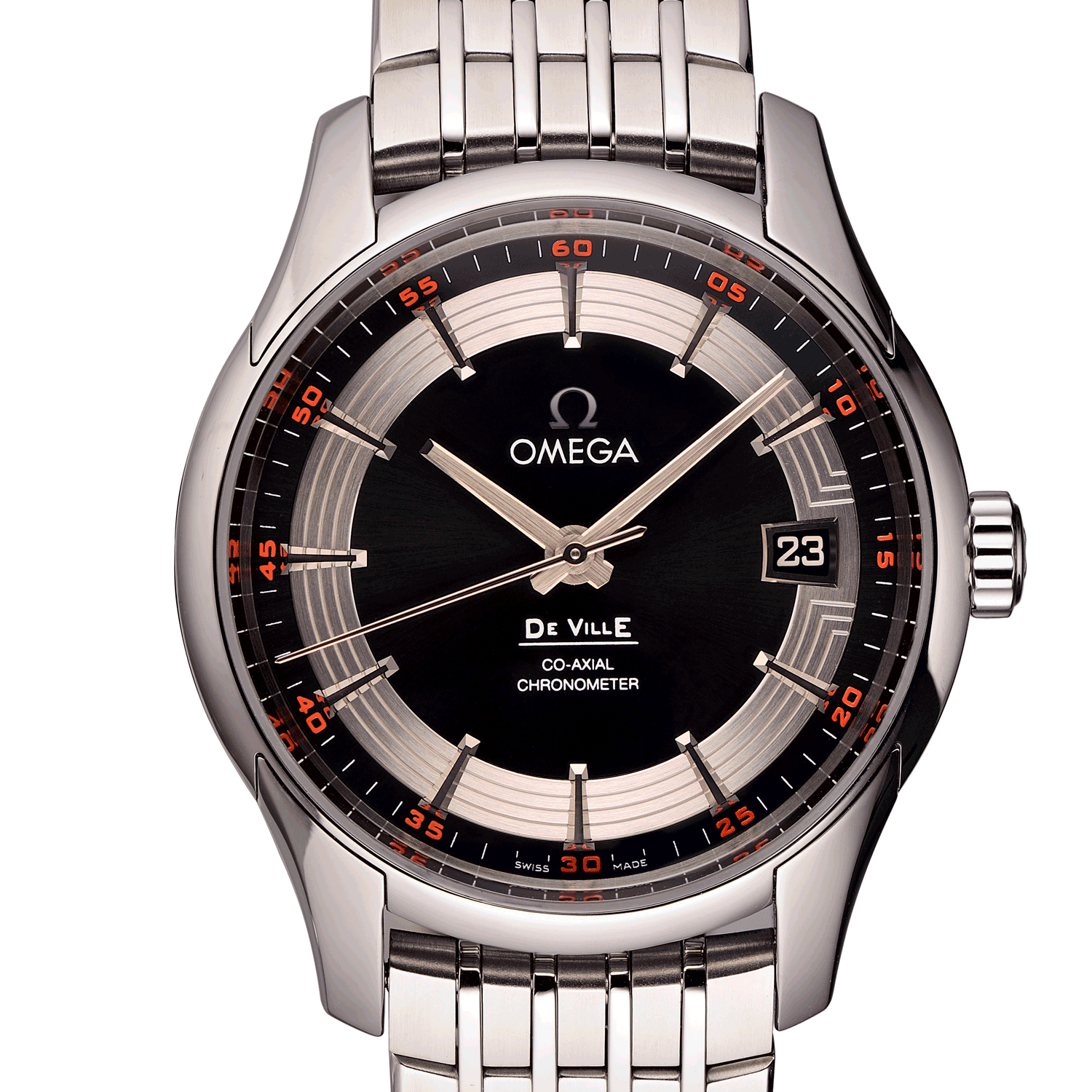 Omega De Ville Hour Vision Co Axial 41 mm Automatic Black Dial 43130412101001 33288