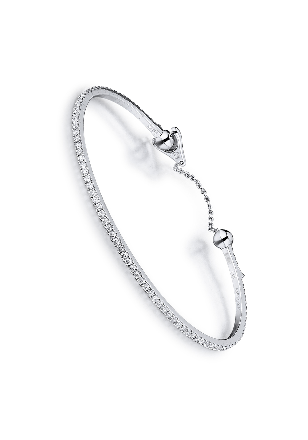 Messika Skinny White Gold Diamonds Bracelet 06097 WG S