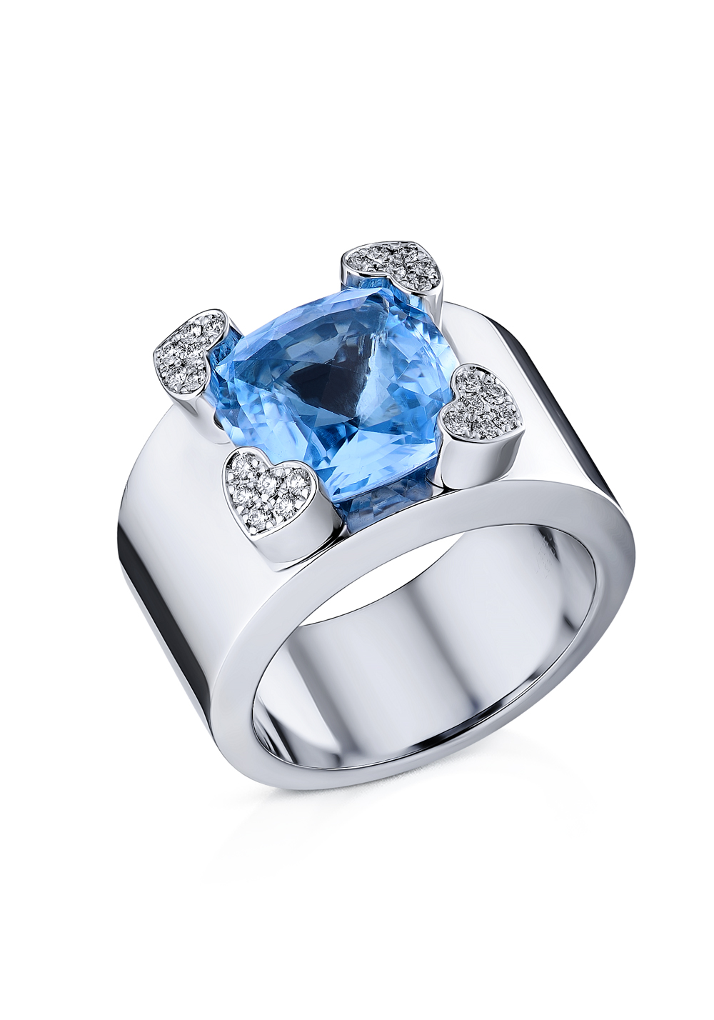 Chopard Rainbow White Gold Topaz Ring 82 3832 35025