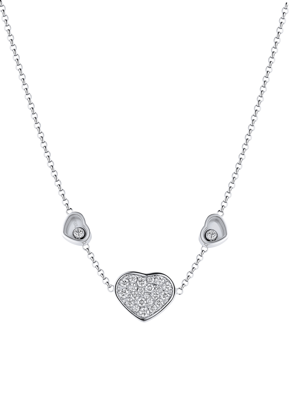 Chopard Happy Hearts White Gold and Diamonds Necklace 81A082 1009 34711