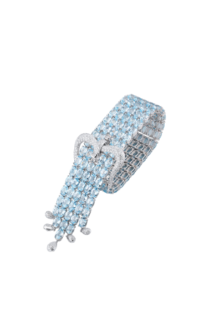 Браслет Legnazzi Fantasy Aquamarine & Diamond & White Gold (40620)